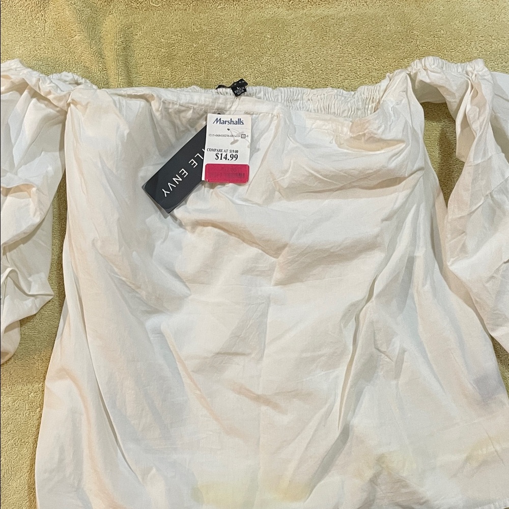 Style Envy Off-Shoulder Cream Blouse